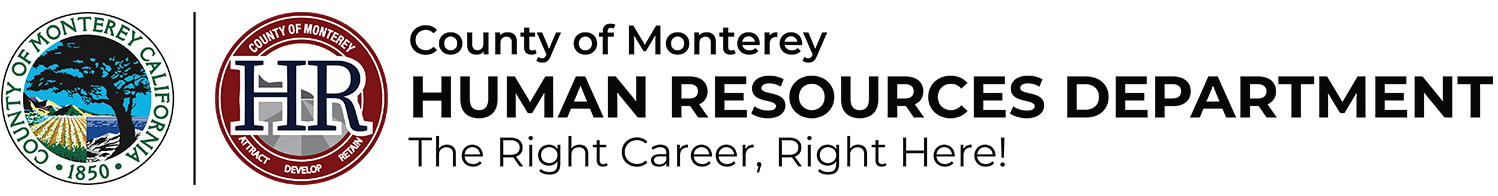 Monterey County 2024 revised dual Emblem Human Resources Department logo