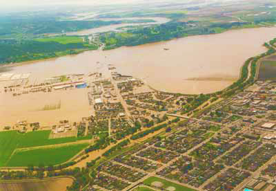 Photo of Pajaro River, March 1995