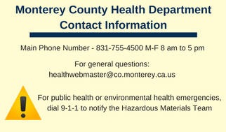 Health Department Contact Information