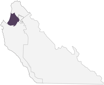 District 4 County Map Outline