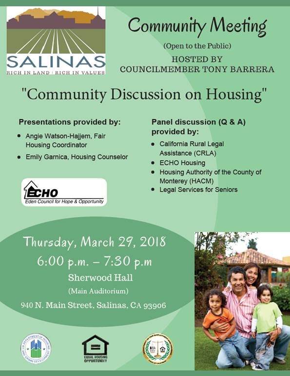 COMMUNITY HOUSING MEET 29MAR18