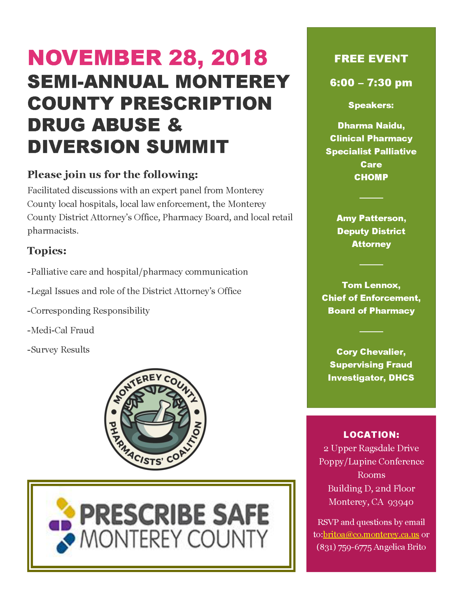 Flyer Prescription Fraud Summit