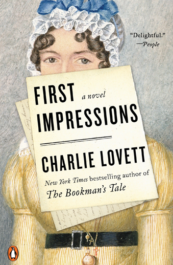 Book cover titled First Impressions by Charlie Lovett