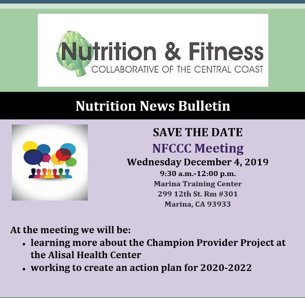 NFCC Dec meeting Save the Date