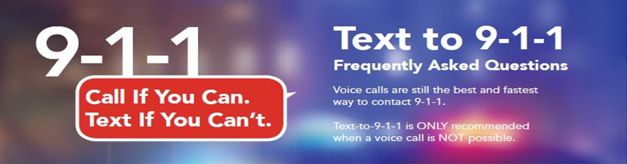 Text to 911 graphic