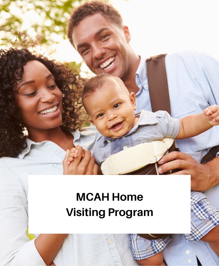 Happy African American Couple with smiling baby