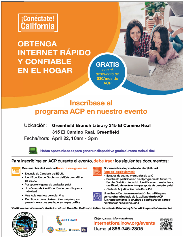 ACP Enrollment Event Greenfield Spanish