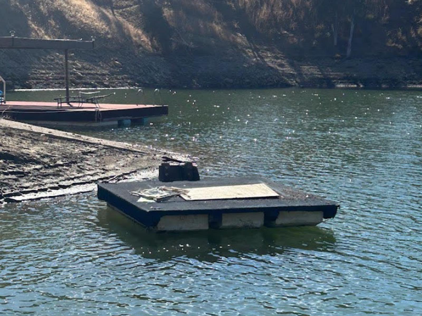 Unidentified number 2 boat dock in the water