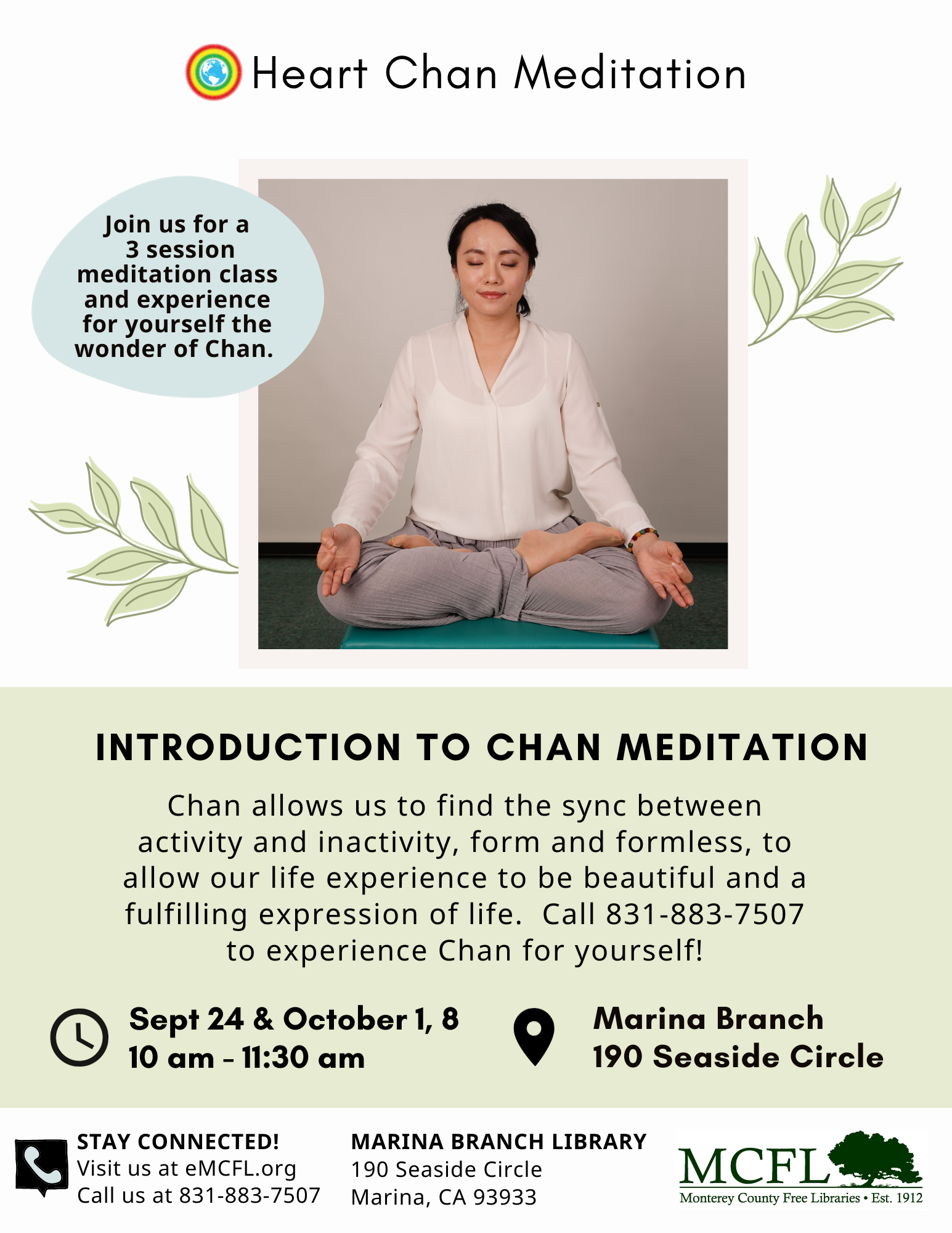 Heart Chan Meditation Flyer 