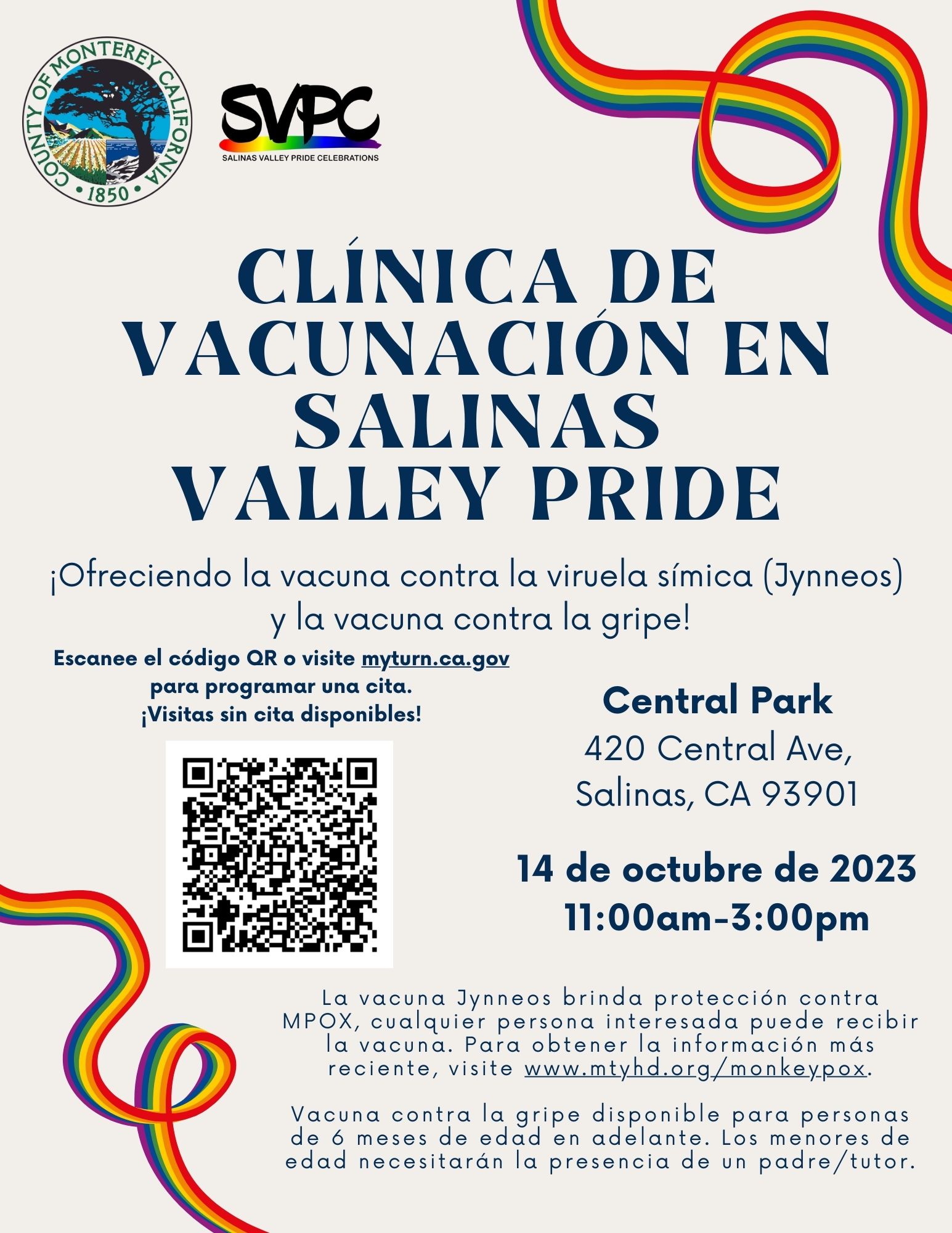 Clinica de Vacunacion en Valley Pride 2023 