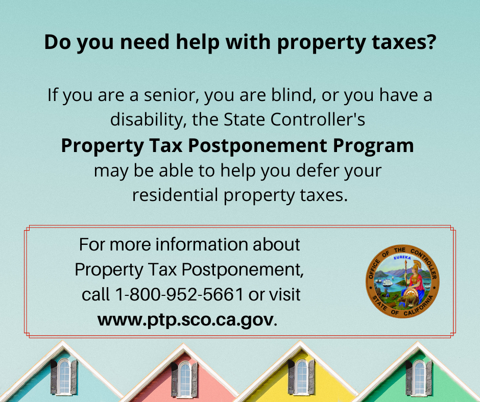 Property Tax Postponement Program Information