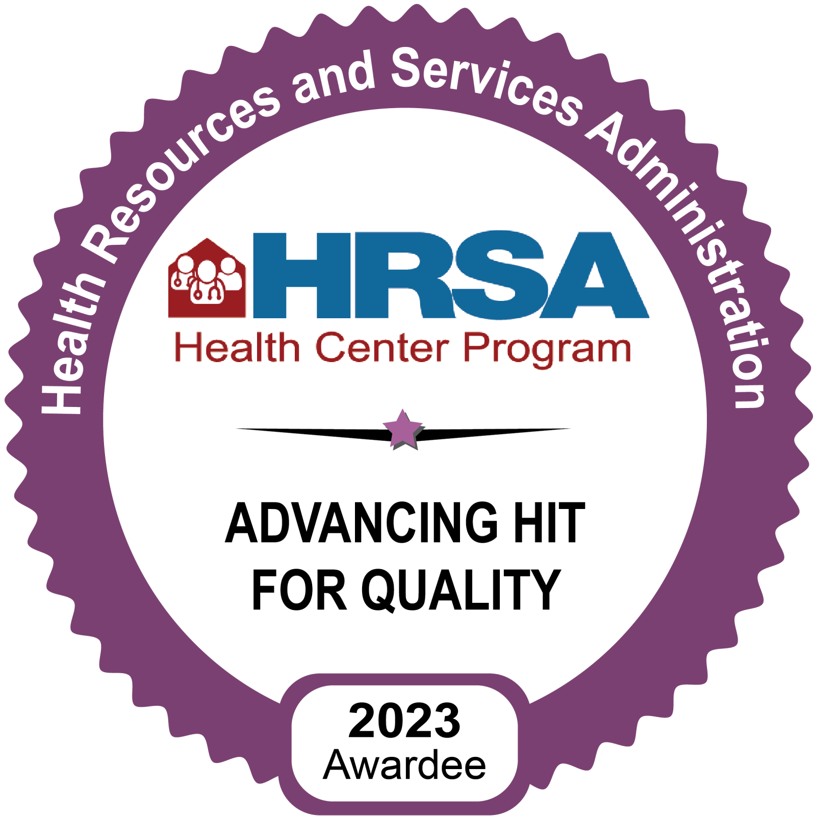 Advancing HIT For Quality, badge, 2023