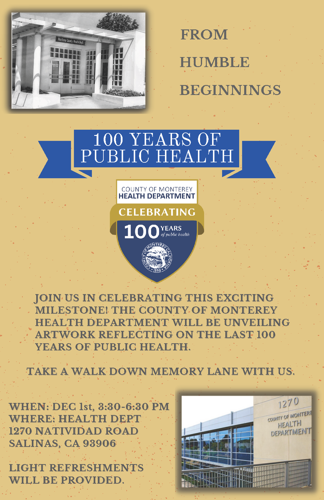 100 Years of Public Health Event Flyer