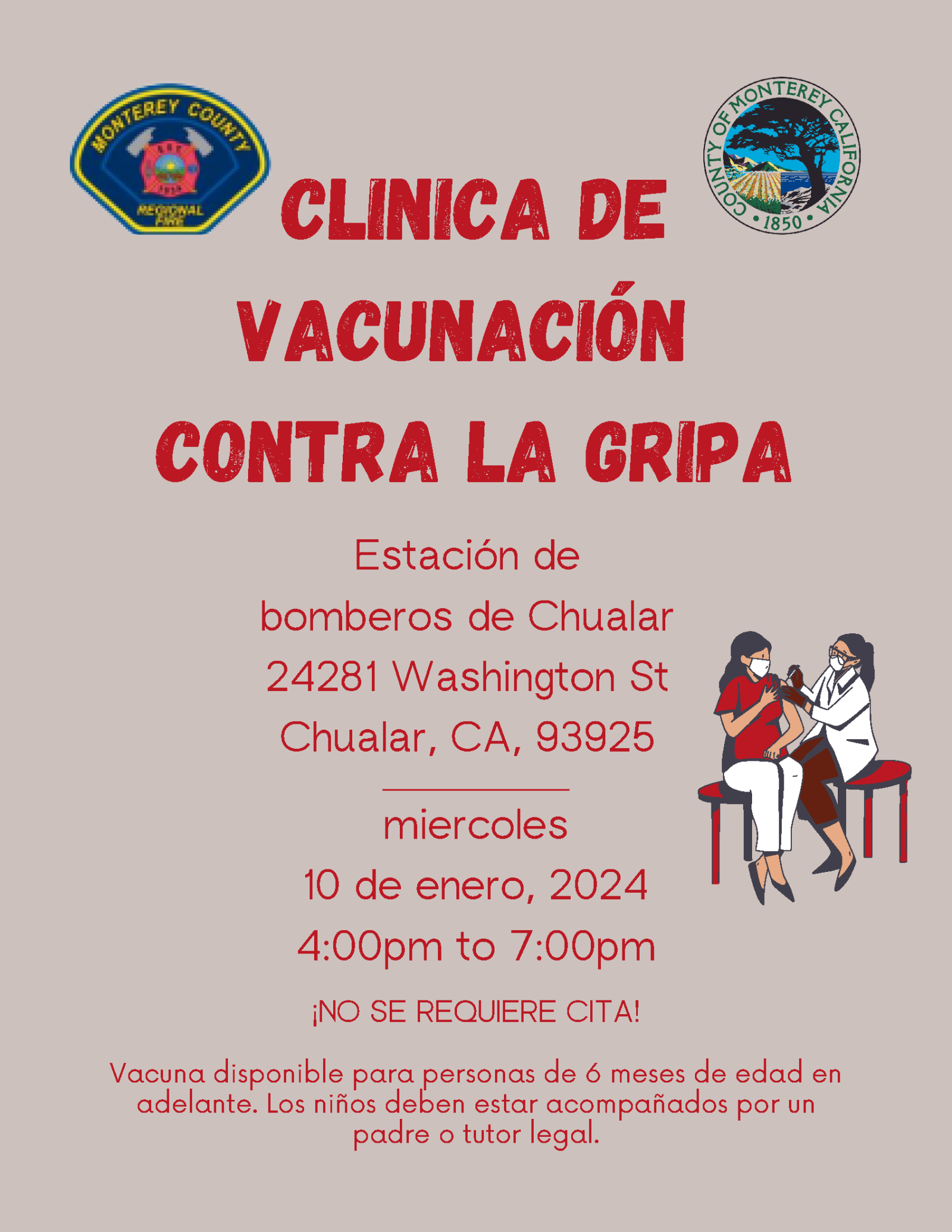 chualar flu clinic January 10, 2024 Sand City