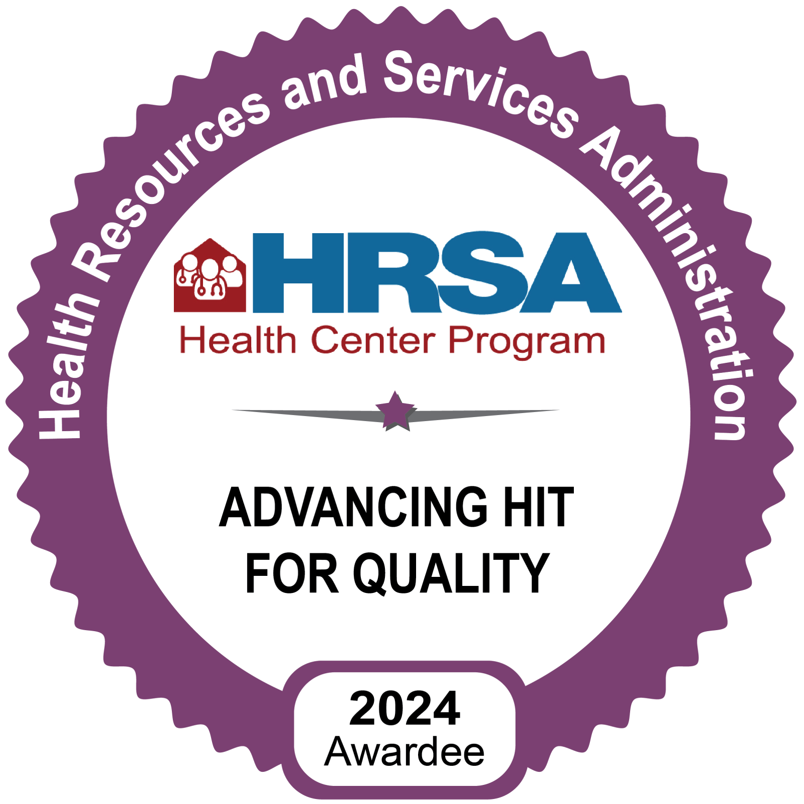 Health Center Quality Leader, badge, 2024