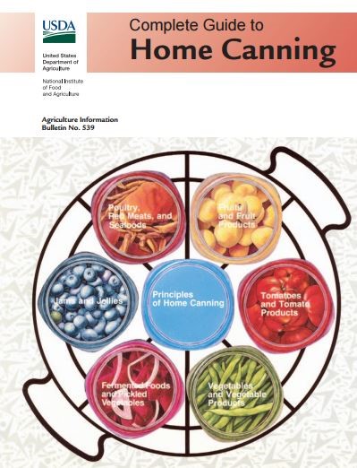 USDA guide to canning - cover